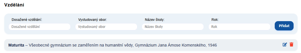 Krok 2 – Vzdelanie